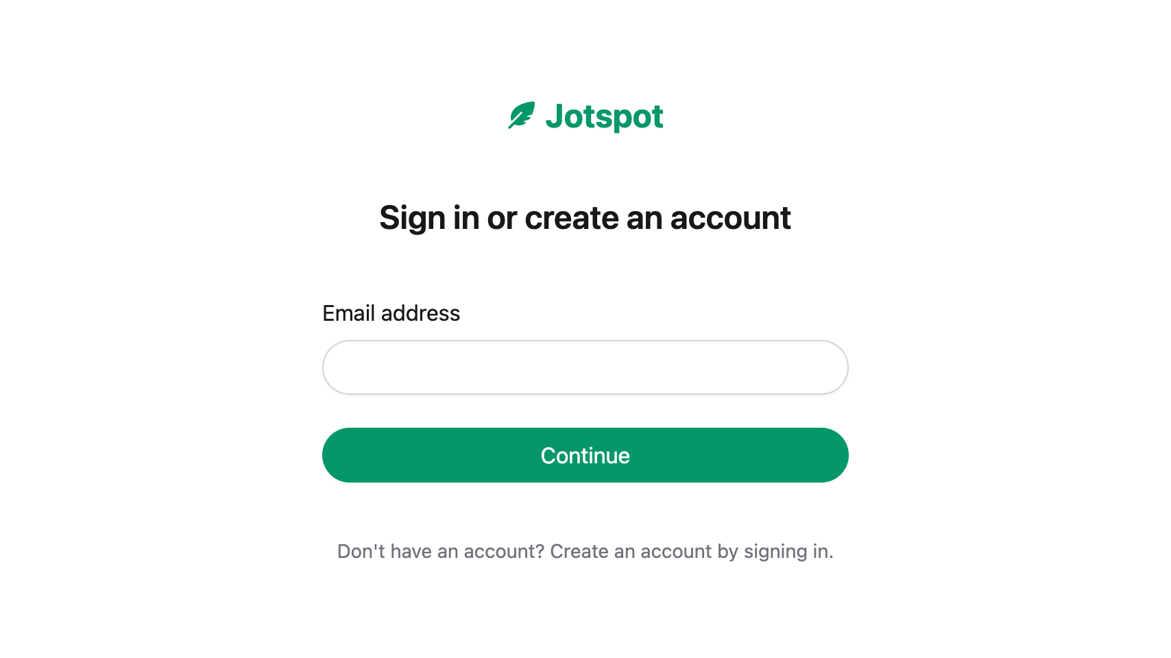 Login page screenshot
